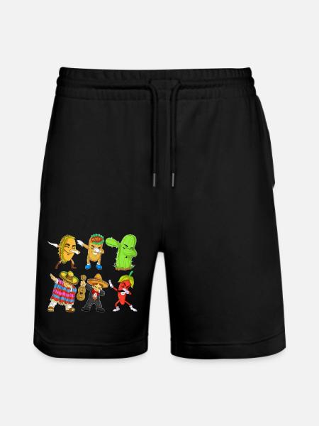 Cinco de Mayo Dab Shirt - Stanley/Stella Trainer Unisex Organic Jogging Shorts - black