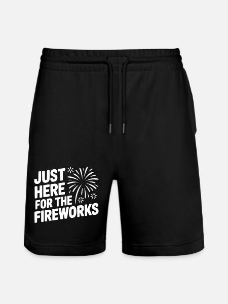 Juste ici pour les feux d’artifice - Short de jogging bio TRAINER Stanley/Stella unisexe - noir