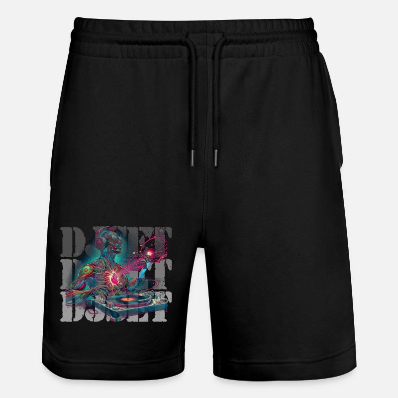 DJ Set - Stanley/Stella Unisex Bio Joggingshorts Trainer  - Schwarz