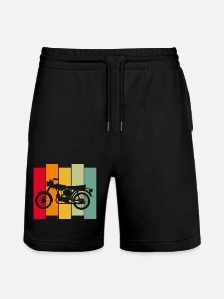 Simsonfahrer Schwalbe Ossi - Stanley/Stella Unisex Bio Joggingshorts Trainer - Schwarz