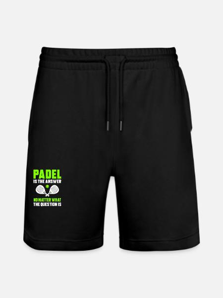 Padel No Matter - Stanley/Stella Trainer Unisex Organic Jogging Shorts - black