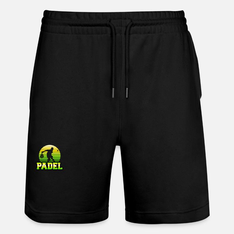 Padel Retro Sun Logo - Short de jogging bio TRAINER Stanley/Stella unisexe - noir