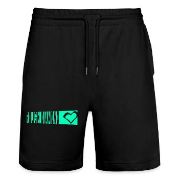 DIAMANT - Short de jogging bio TRAINER Stanley/Stella unisexe - noir - Devant - Nik (191cm) & Marisol (170cm)