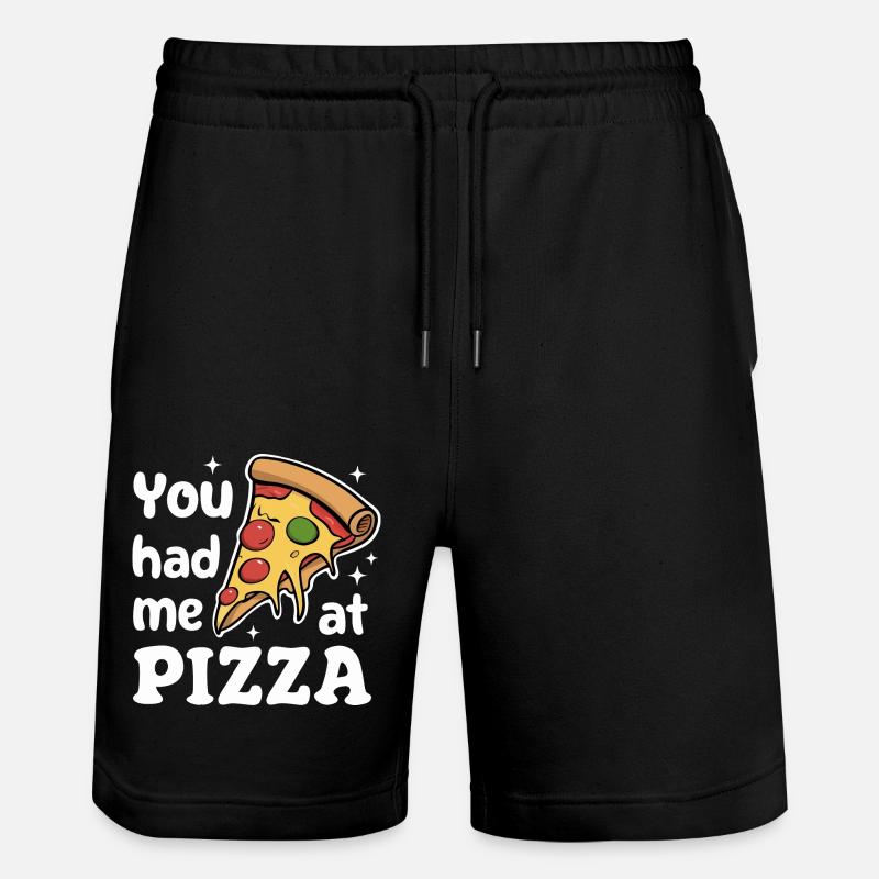 Pizza Italie Restauration rapide - Short de jogging bio TRAINER Stanley/Stella unisexe - noir