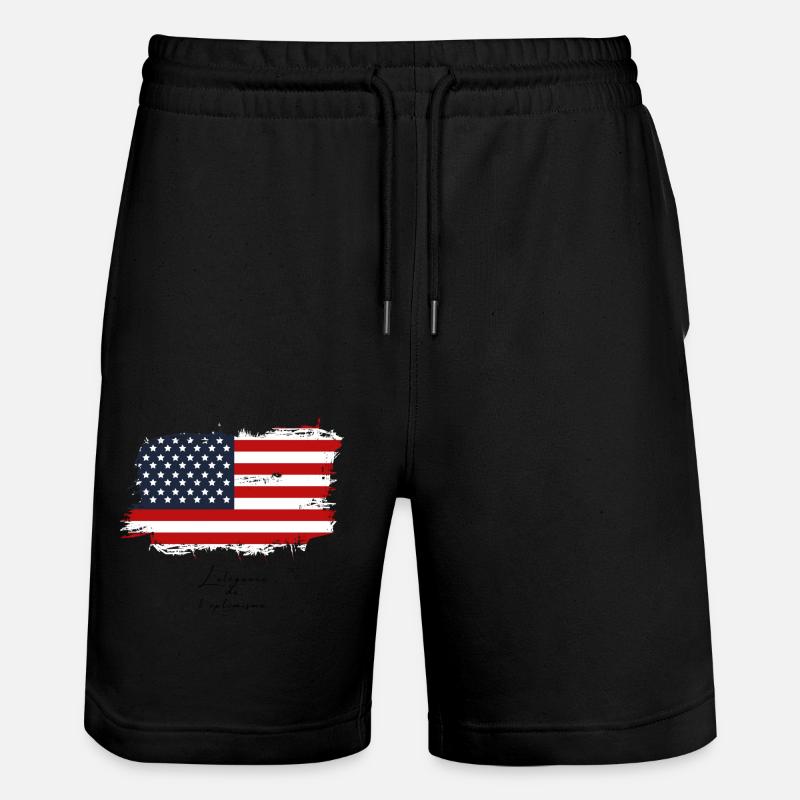 États Unis - Short de jogging bio TRAINER Stanley/Stella unisexe - noir