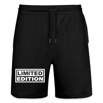 LIMITED EDITION - Stanley/Stella Unisex Bio Joggingshorts Trainer  - Schwarz - Vorne - Nik (191cm) & Marisol (170cm)