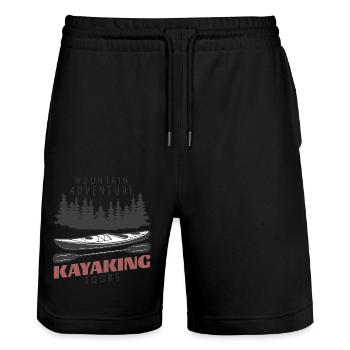 Wassersport - Stanley/Stella Unisex Bio Joggingshorts Trainer  - Schwarz - Vorne - Nik (191cm) & Marisol (170cm)