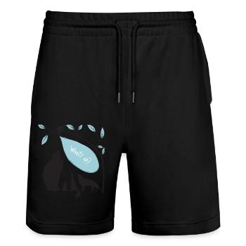 Tiere - Stanley/Stella Unisex Bio Joggingshorts Trainer  - Schwarz - Vorne - Nik (191cm) & Marisol (170cm)