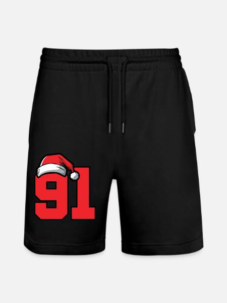 91 Numéro Noël - Short de jogging bio TRAINER Stanley/Stella unisexe - noir