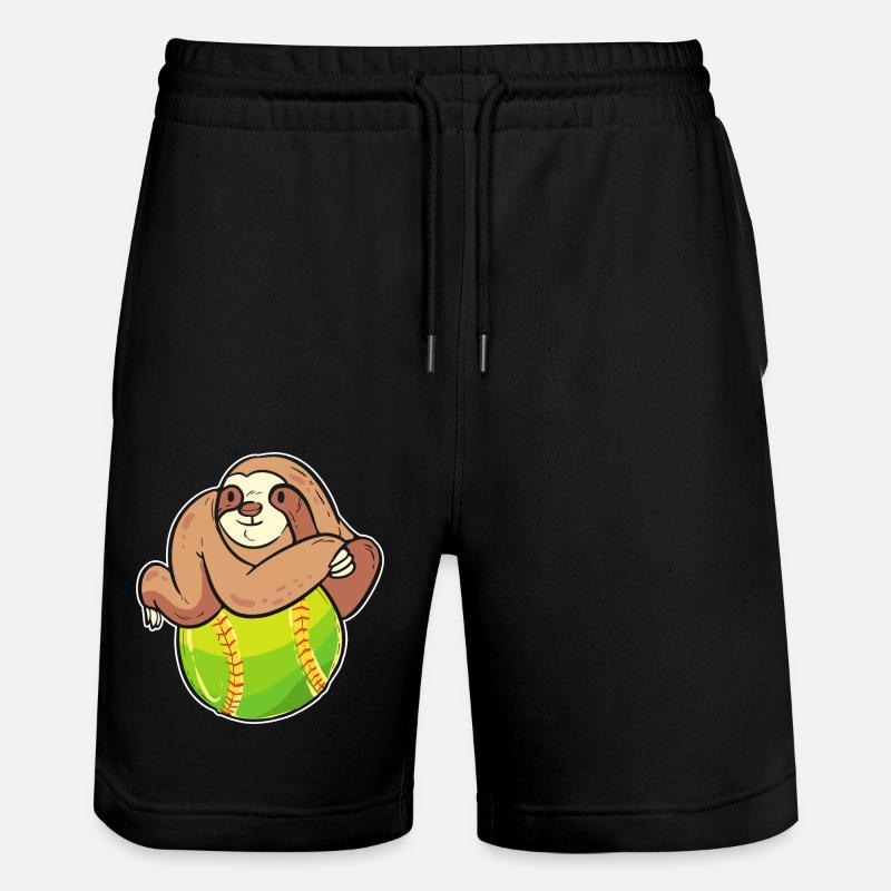 Softball Joueurs de softball - Short de jogging bio TRAINER Stanley/Stella unisexe - noir