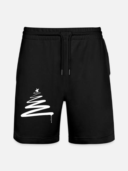 Christmas Tree Christmas Tree Graffiti - Stanley/Stella Trainer Unisex Organic Jogging Shorts - black
