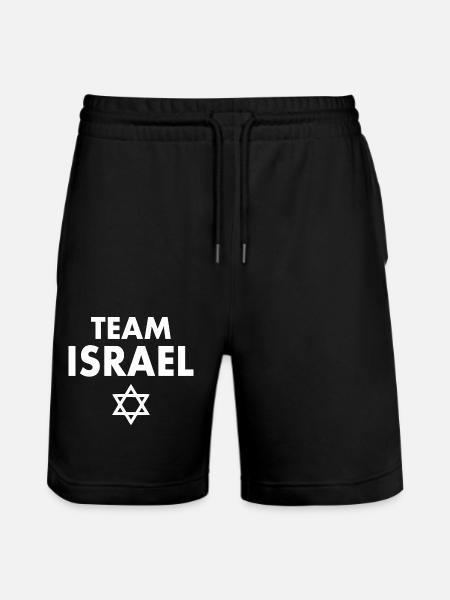 Team israel - Stanley/Stella Trainer Unisex Organic Jogging Shorts - black
