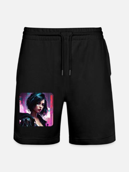 Fille Cool Goth Cyberpunk - Short de jogging bio TRAINER Stanley/Stella unisexe - noir