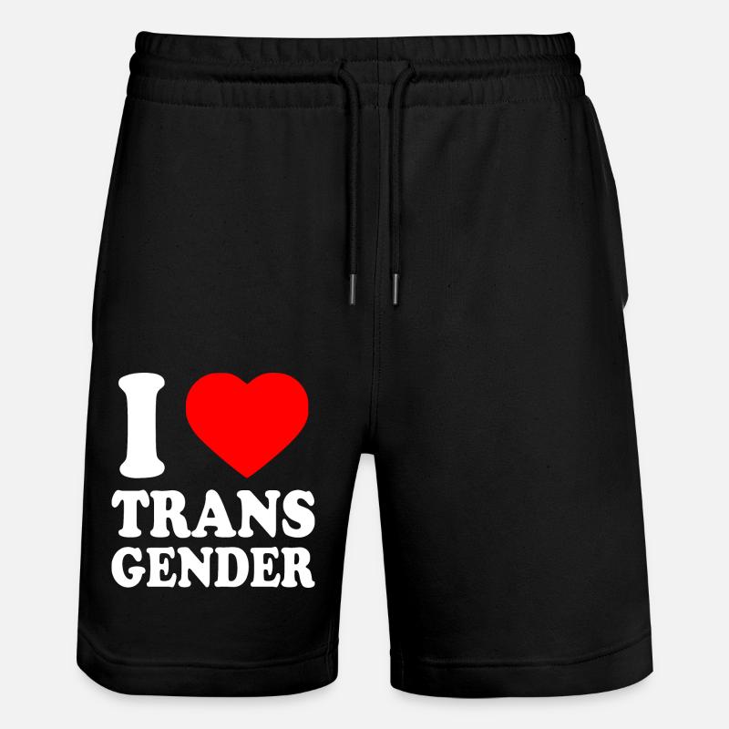 I love transgender trans - Short de jogging bio TRAINER Stanley/Stella unisexe - noir