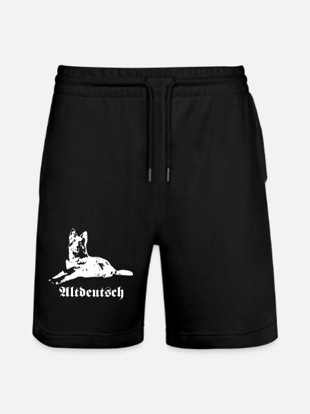 Old German Shepherd - Stanley/Stella Trainer Unisex Organic Jogging Shorts - black