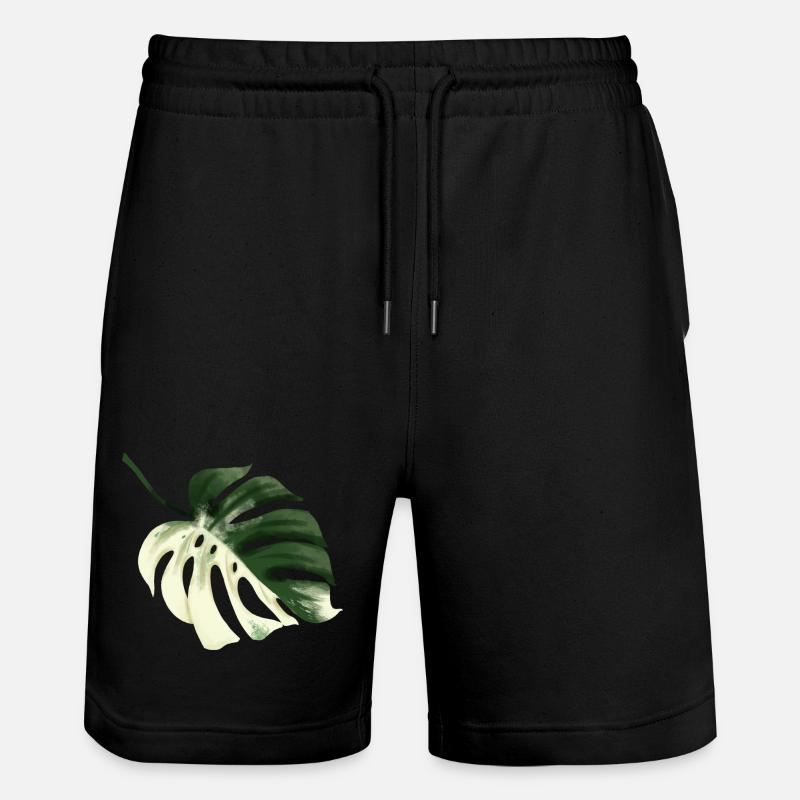 Conception premium Monstera - Short de jogging bio TRAINER Stanley/Stella unisexe - noir