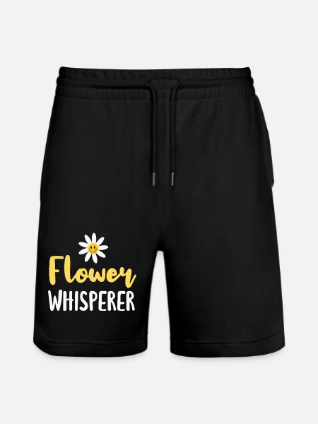 Flower Margarite Florist - Stanley/Stella Trainer Unisex Organic Jogging Shorts - black