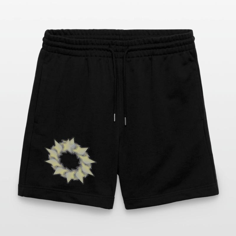Pattern Star Circle effect Stanley/Stella Trainer Unisex Organic Jogging Shorts