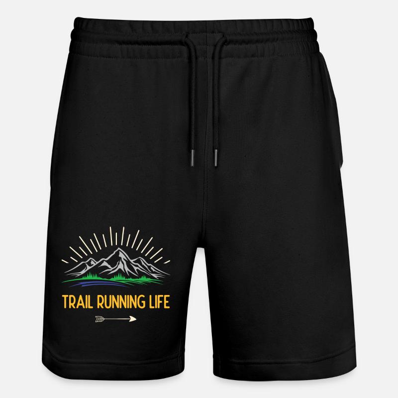 Vie de trail running - Short de jogging bio TRAINER Stanley/Stella unisexe - noir