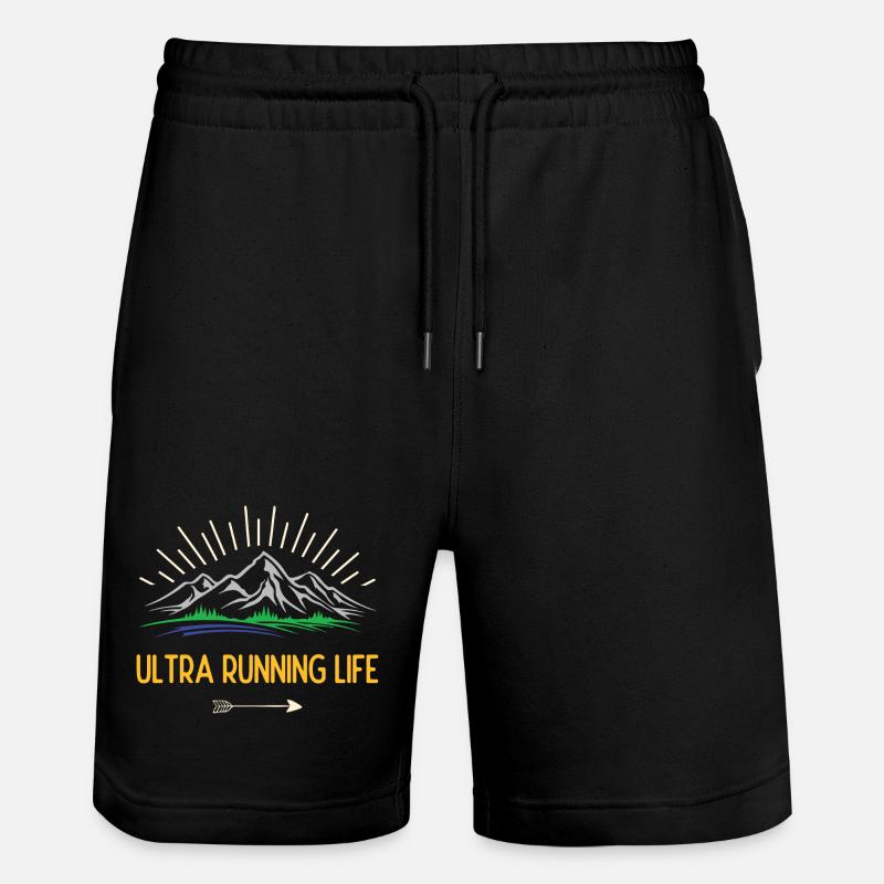 Durée de vie ultra running - Short de jogging bio TRAINER Stanley/Stella unisexe - noir