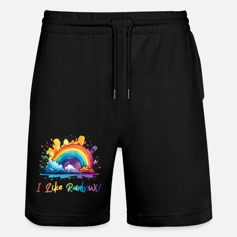 J’aime les arcs-en-ciel - Short de jogging bio TRAINER Stanley/Stella unisexe - noir