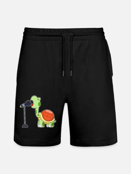 Chant Turtle Singer Microphone Chant - Short de jogging bio TRAINER Stanley/Stella unisexe - noir