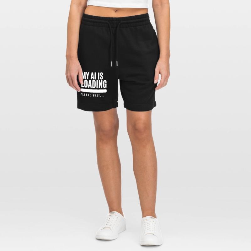 Humorous loading screen graphics Stanley/Stella Trainer Unisex Organic Jogging Shorts