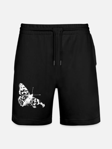 La beauté rare du papillon chardon - Short de jogging bio TRAINER Stanley/Stella unisexe - noir