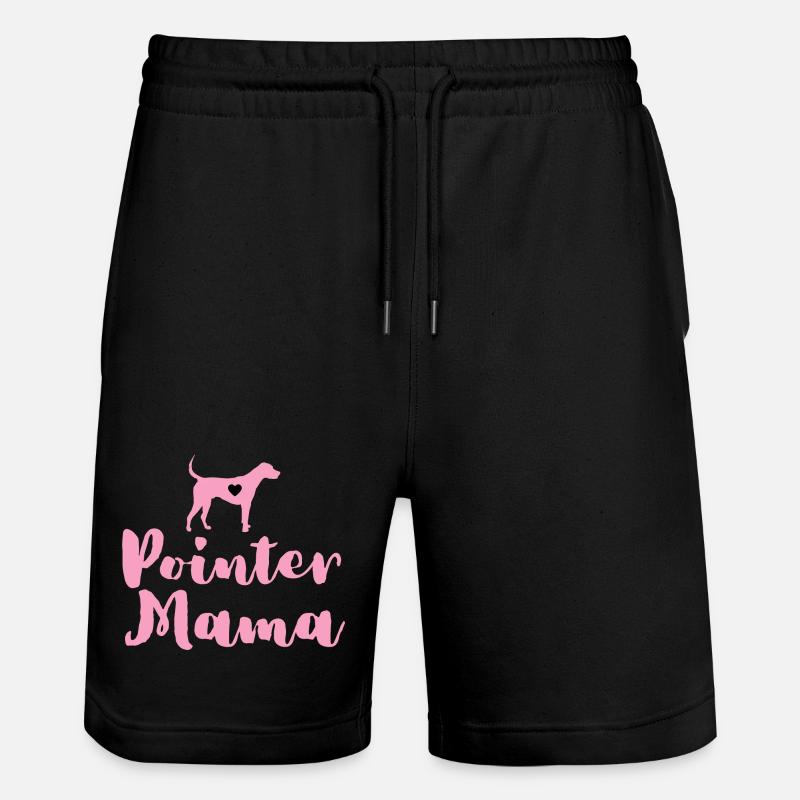 German Pointer Mom Pointer Mama - Stanley/Stella Trainer Unisex Organic Jogging Shorts - black