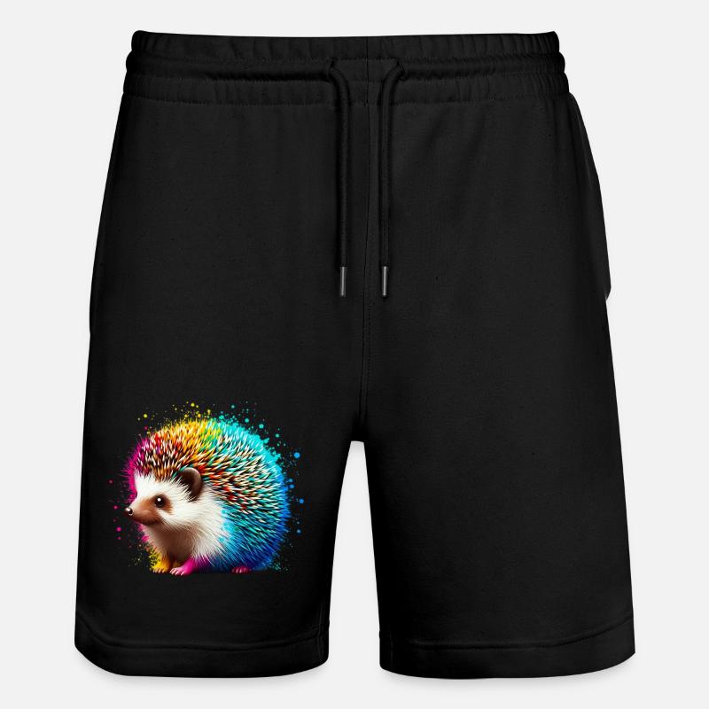 Igel - Stanley/Stella Unisex Bio Joggingshorts Trainer - Schwarz