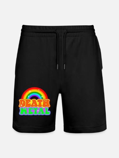 DEATH METAL - Stanley/Stella Trainer Unisex Organic Jogging Shorts - black
