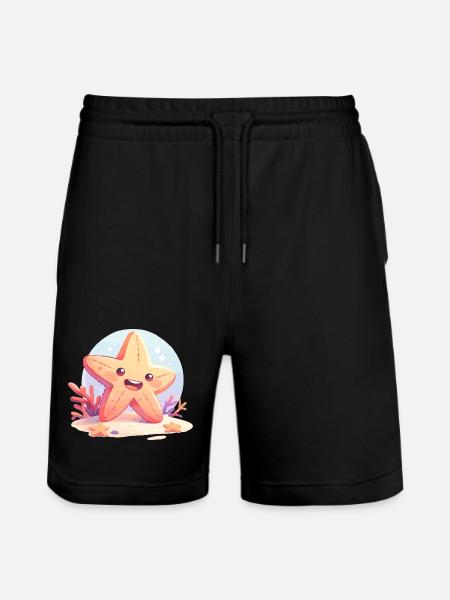 Seesterne Seestern - Stanley/Stella Unisex Bio Joggingshorts Trainer - Schwarz
