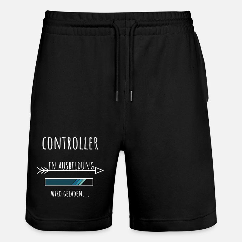 Controlling Studium Beruf Ausbildung Controller - Stanley/Stella Unisex Bio Joggingshorts Trainer  - Schwarz