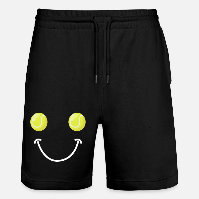 Visage Heureux du Tennis - Short de jogging bio TRAINER Stanley/Stella unisexe - noir