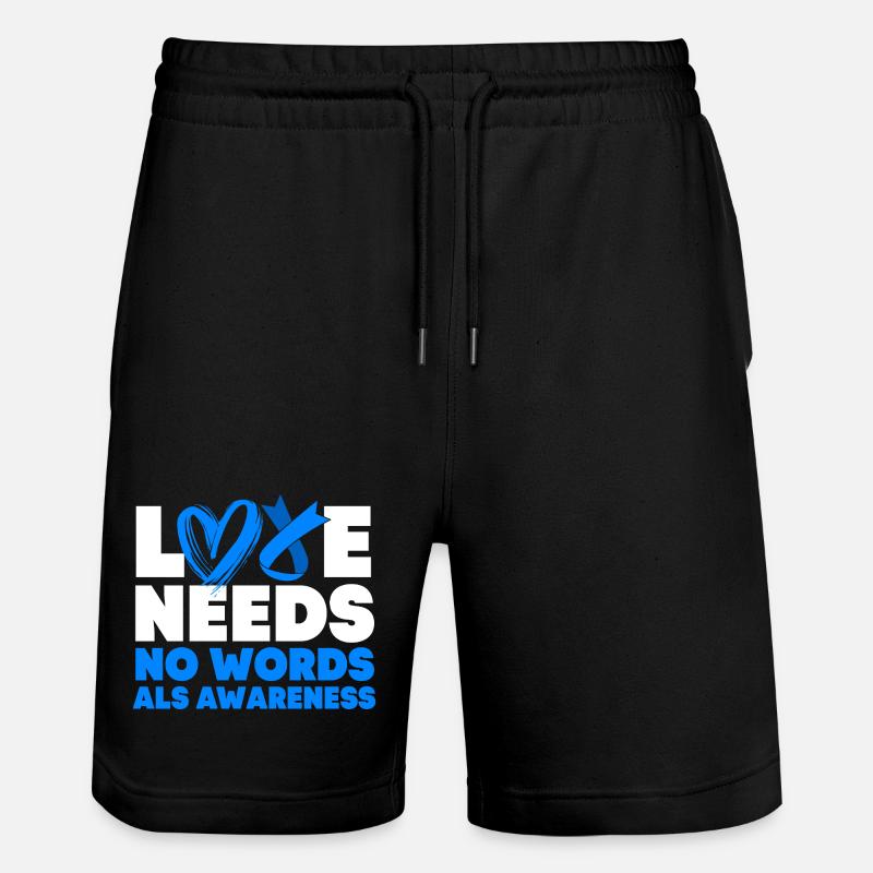 Maladie nerveuse SLA - Short de jogging bio TRAINER Stanley/Stella unisexe - noir