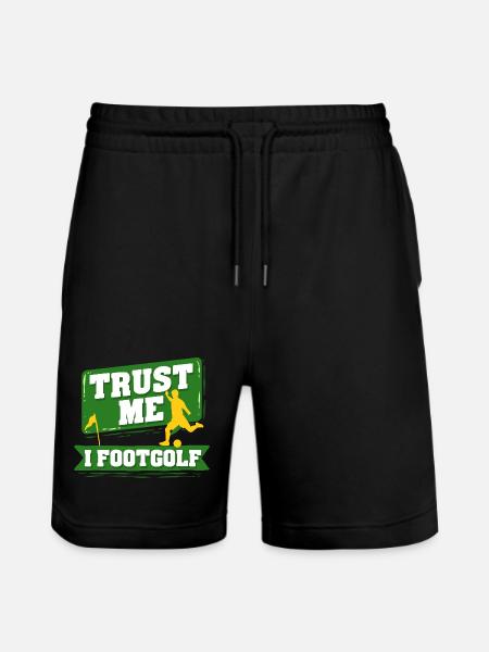 Footgolf Soccer Golf - Stanley/Stella Trainer Unisex Organic Jogging Shorts - black