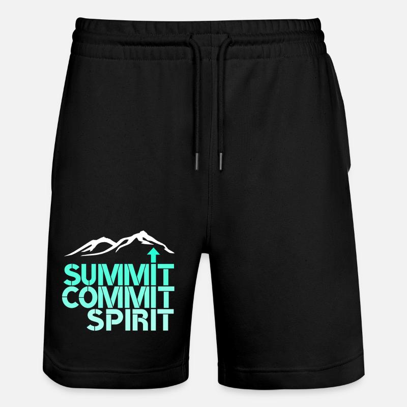 spirit commit summit - Stanley/Stella Unisex Bio Joggingshorts Trainer  - Schwarz