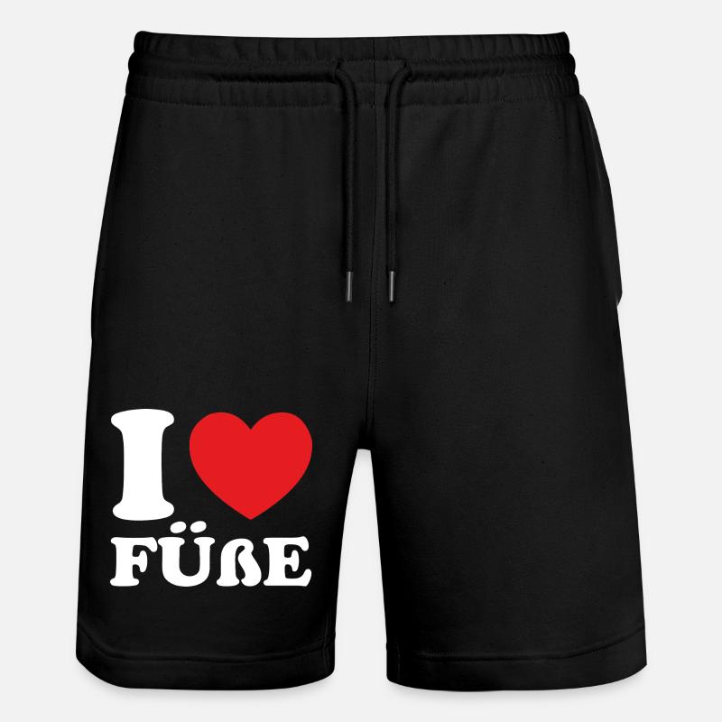 J’adore les pieds - Short de jogging bio TRAINER Stanley/Stella unisexe - noir