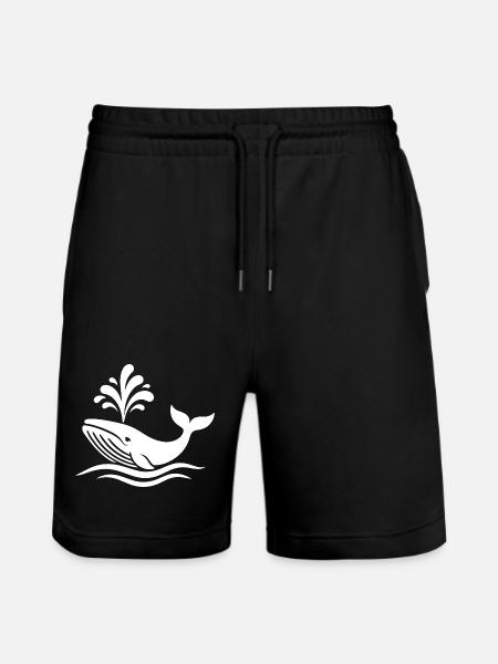 baleine - Short de jogging bio TRAINER Stanley/Stella unisexe - noir