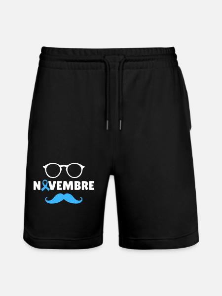 November - Cancer Awareness Month - Stanley/Stella Trainer Unisex Organic Jogging Shorts - black