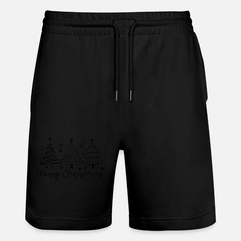 Merry Christmas - Stanley/Stella Unisex Bio Joggingshorts Trainer  - Schwarz