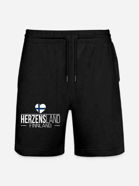 Heartland Finland Skandinavien Ferierejser - Stanley/Stella Trainer økologiske unisex joggingshorts - sort