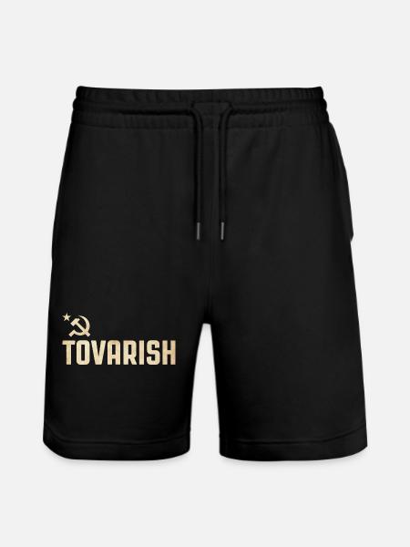 Tovarish - Stanley/Stella Trainer Unisex Organic Jogging Shorts - black