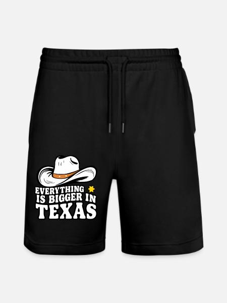 Texas State Texans Texas - Stanley/Stella Trainer Unisex Organic Jogging Shorts - black