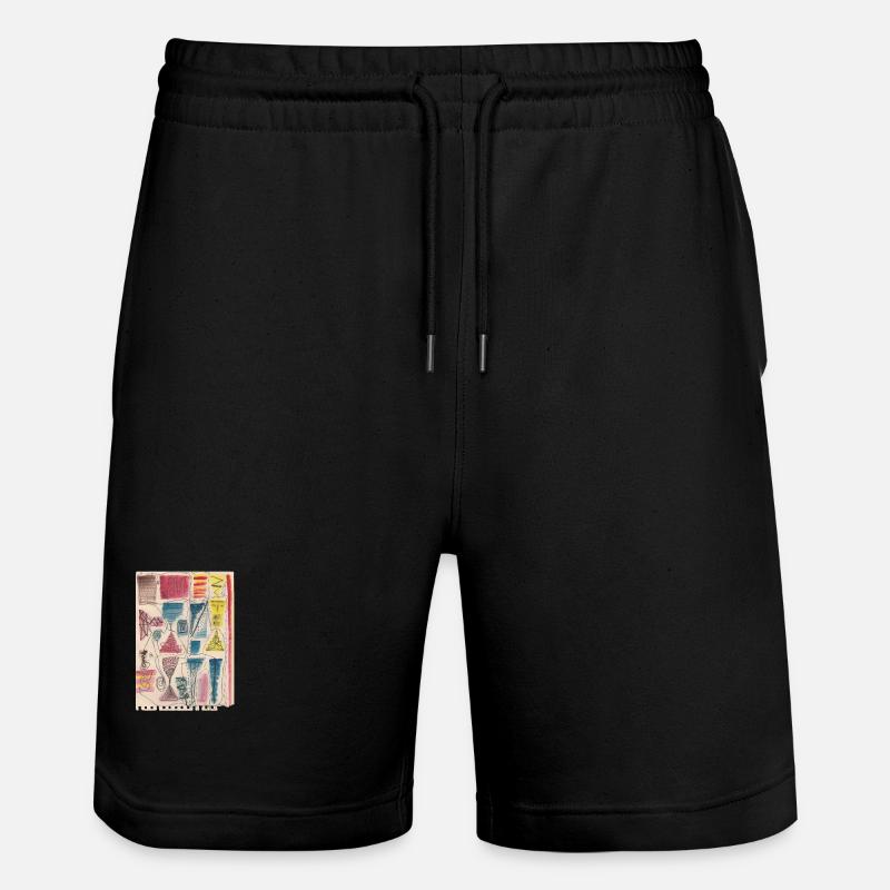 Connected in Time - Stanley/Stella Unisex Bio Joggingshorts Trainer  - Schwarz