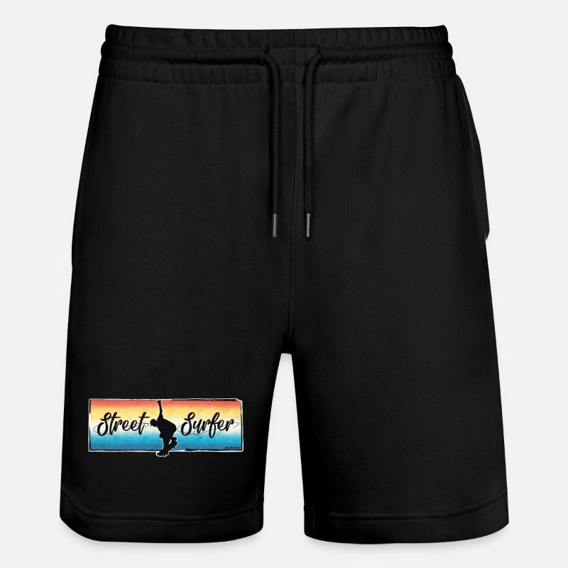 Surfeur de rue - Short de jogging bio TRAINER Stanley/Stella unisexe - noir