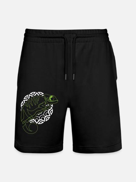 Leguan leguan Firben Krybdyr Krybdyr Leguan - Stanley/Stella Trainer økologiske unisex joggingshorts - sort