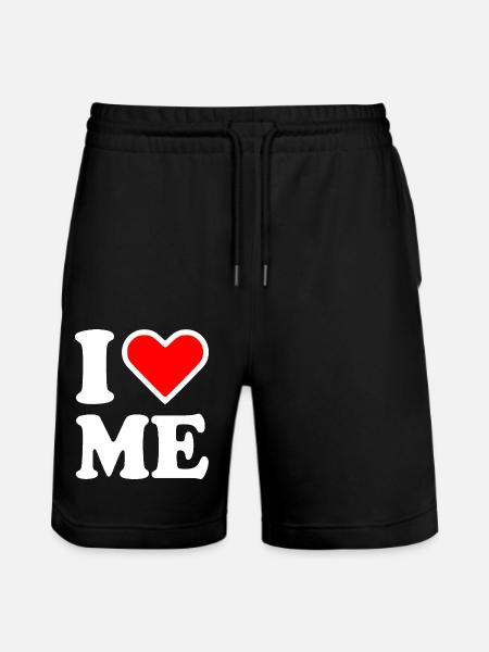 I love me - Stanley/Stella Trainer økologiske unisex joggingshorts - sort