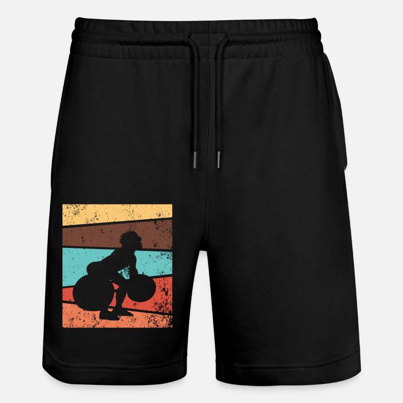 Musculation Musculation Athlétisme Rétro - Short de jogging bio TRAINER Stanley/Stella unisexe - noir
