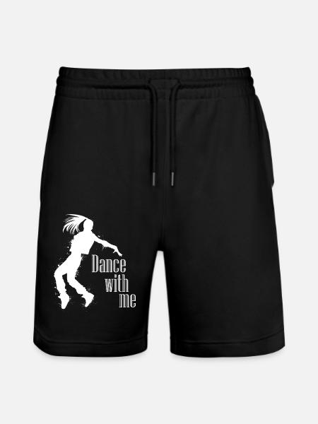 Dancing Dance Music - Stanley/Stella Trainer Unisex Organic Jogging Shorts - black
